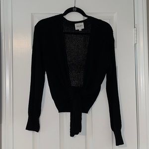 Black tie sweater